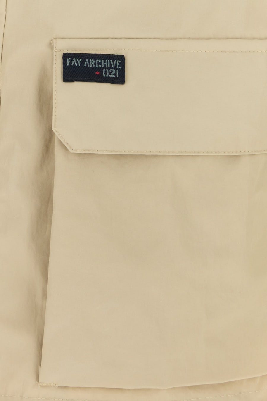 FAY Giacca a vento in nylon beige, view 3
