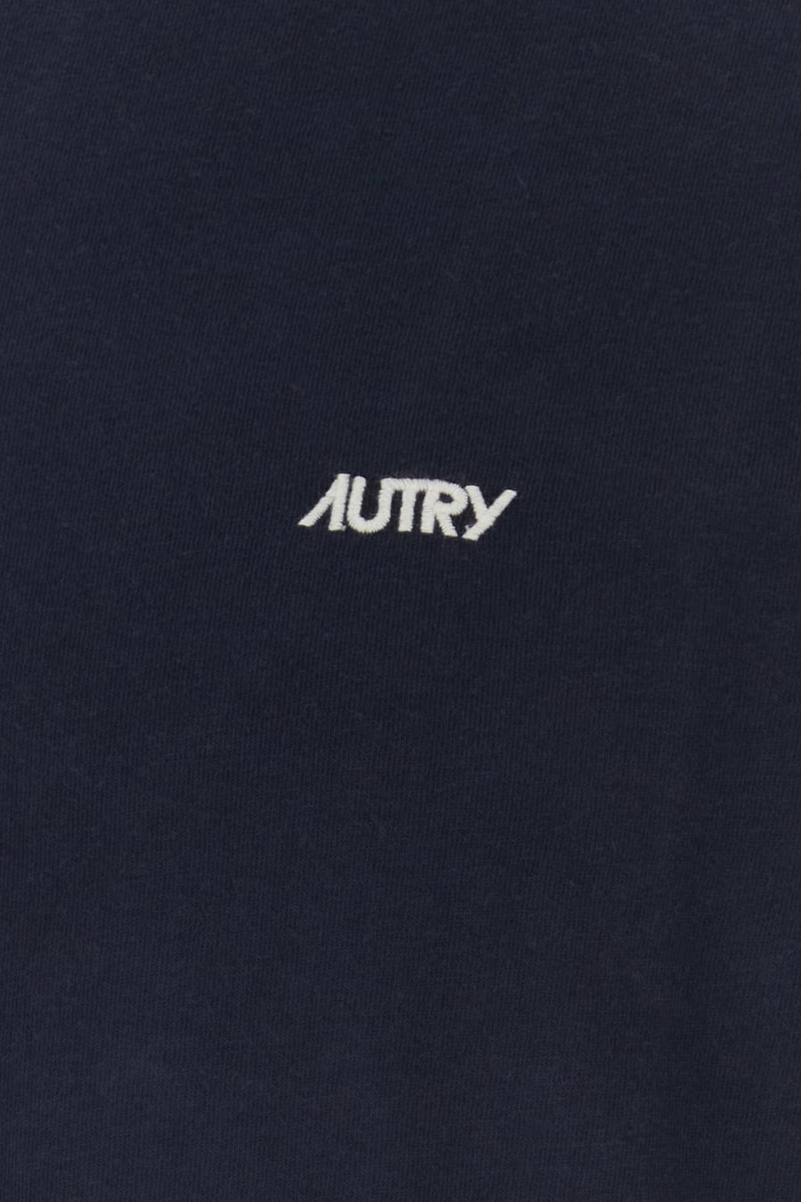 Autry T-shirt in cotone blu scuro, view 3