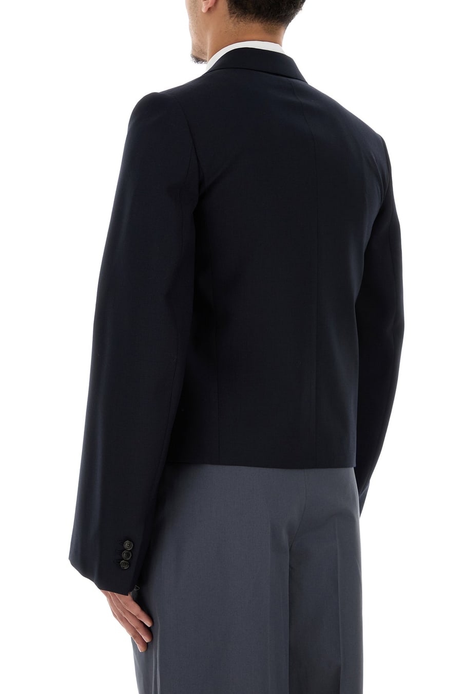 Loewe Giacca in lana blu notte, view 4