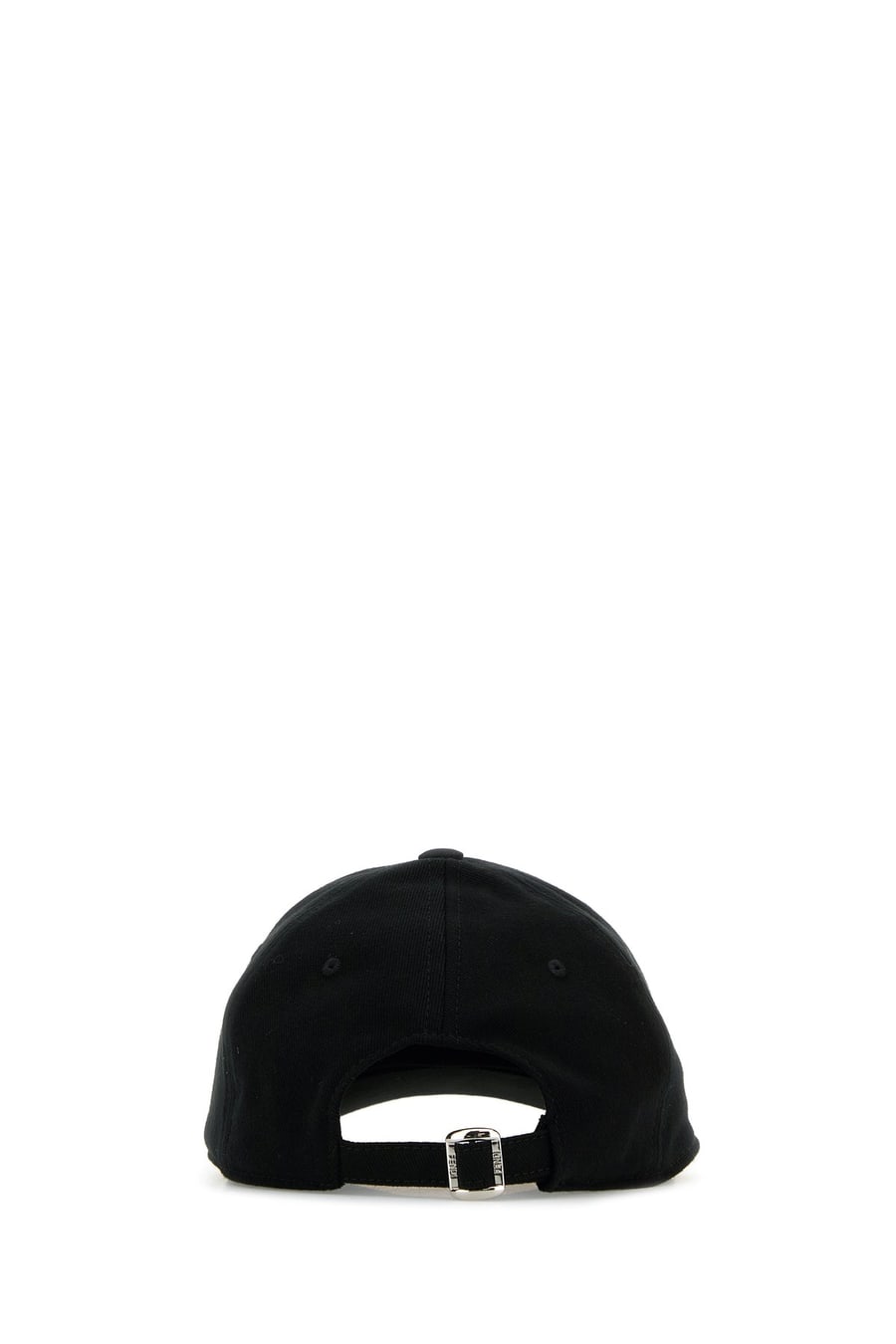 Fendi Cappello da baseball in cotone stretch nero, view 3