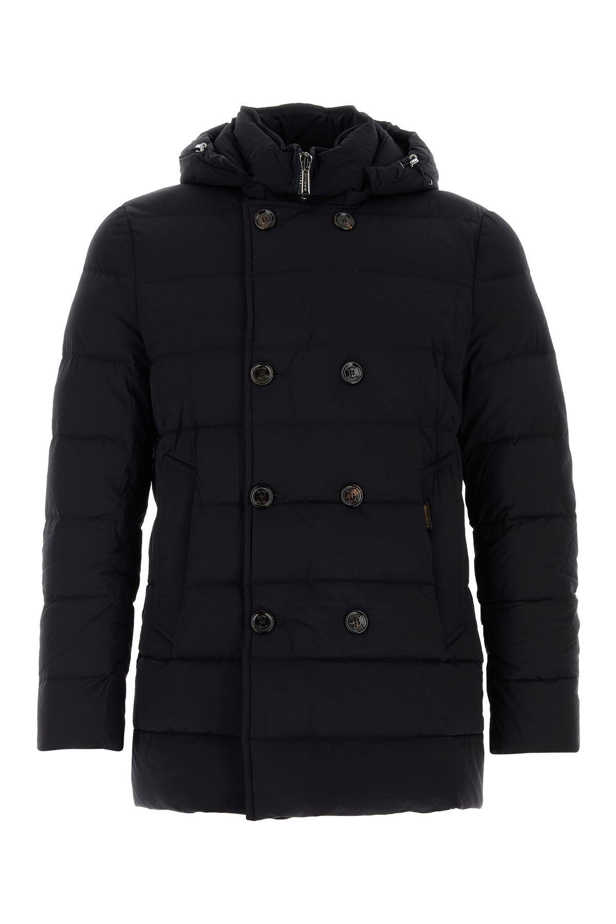 MOORER Piumino Florio in misto nylon blu notte