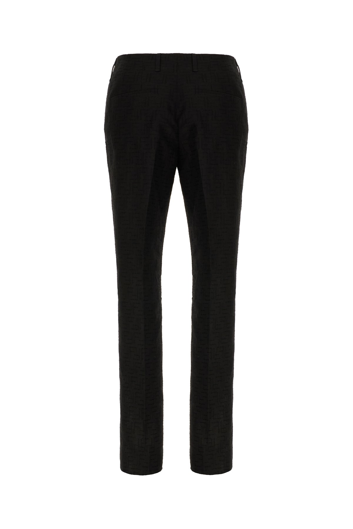 Fendi Pantalone in misto lino nero, view 2