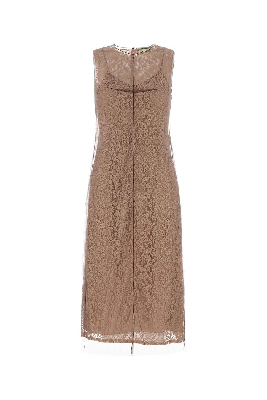 Fendi Abito in pizzo biscotto