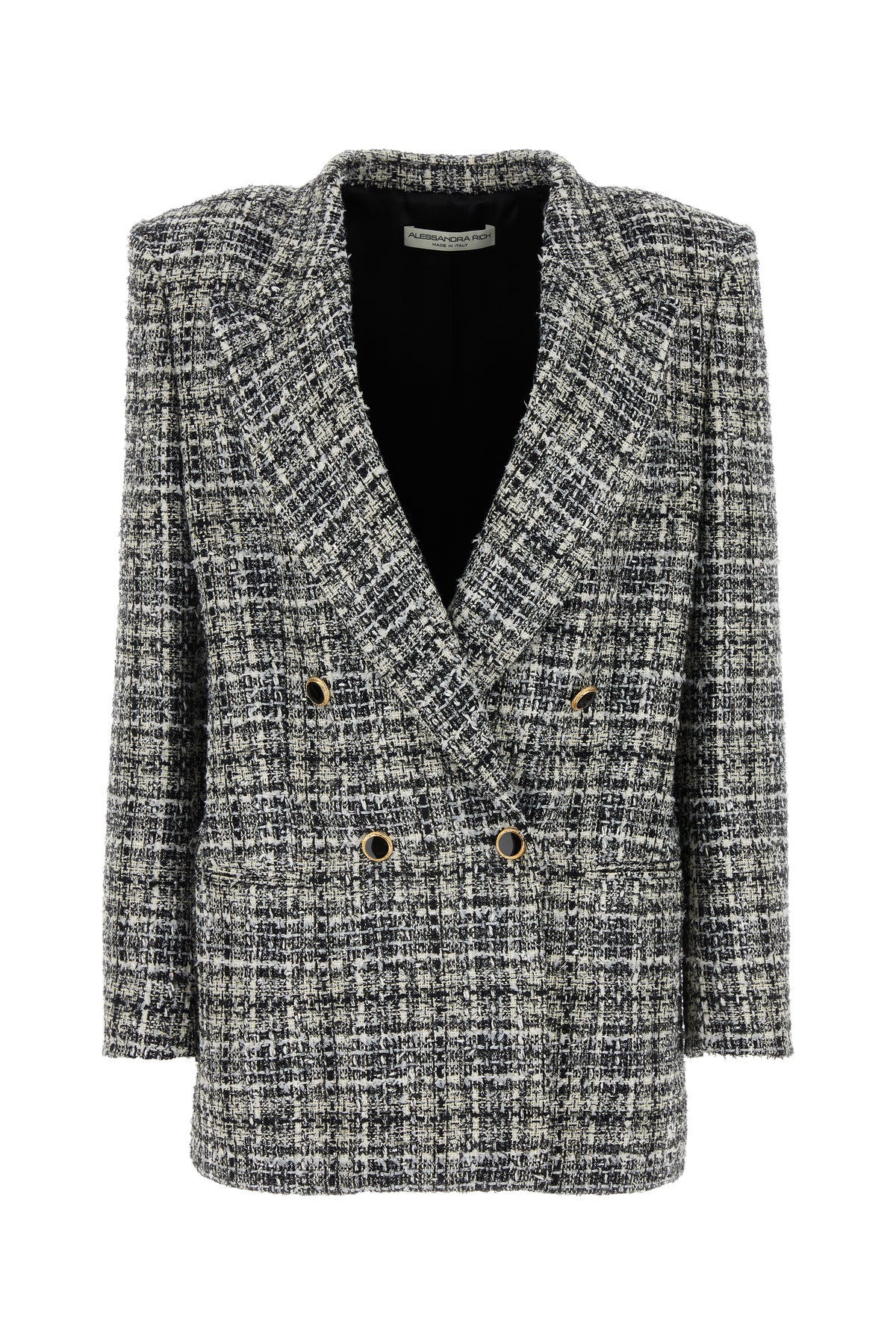 ALESSANDRA RICH Giacca oversize in tweed ricamato
