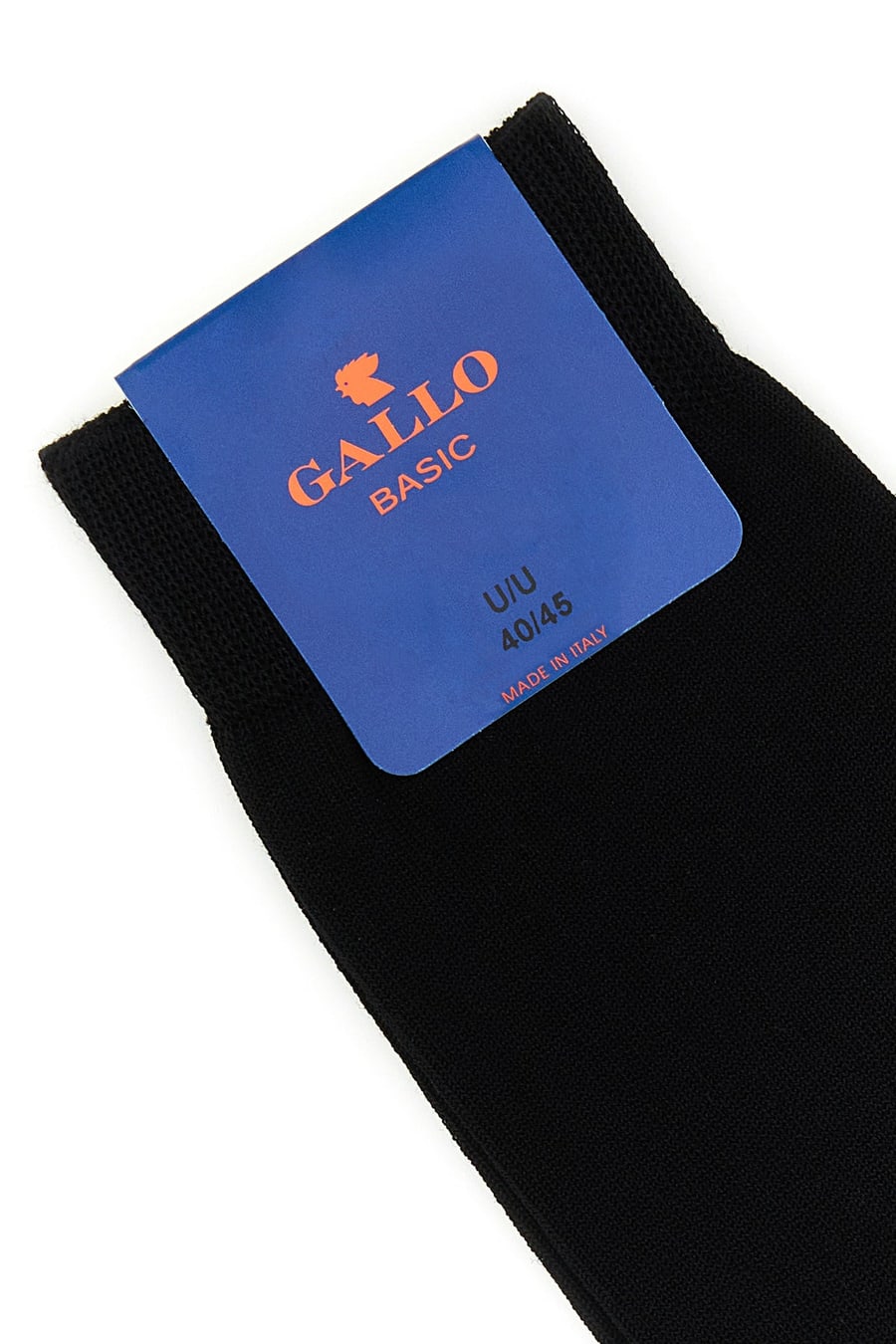 GALLO Calze in misto cotone stretch nero, view 3