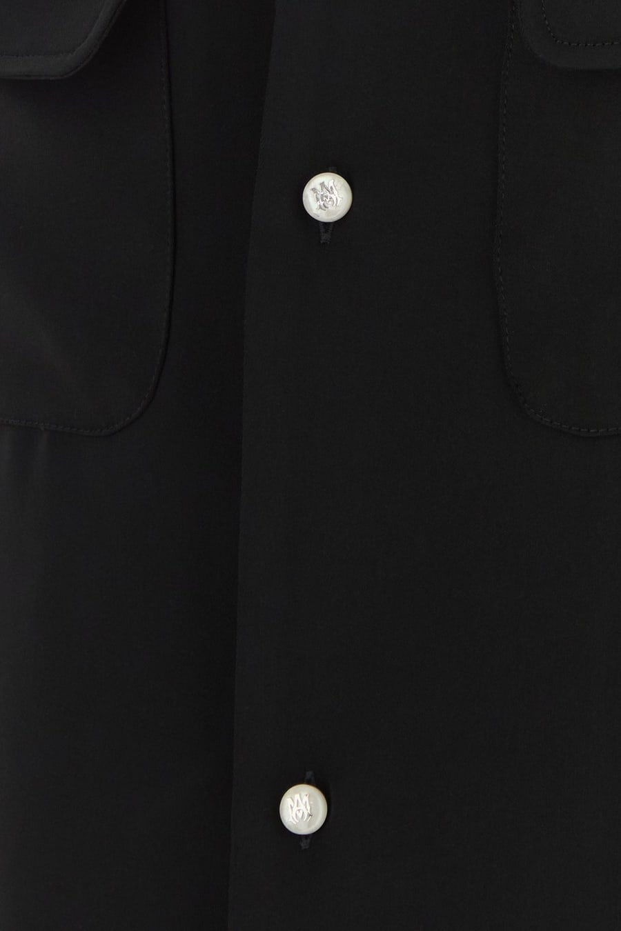 Amiri Camicia in poliestere nero, view 3