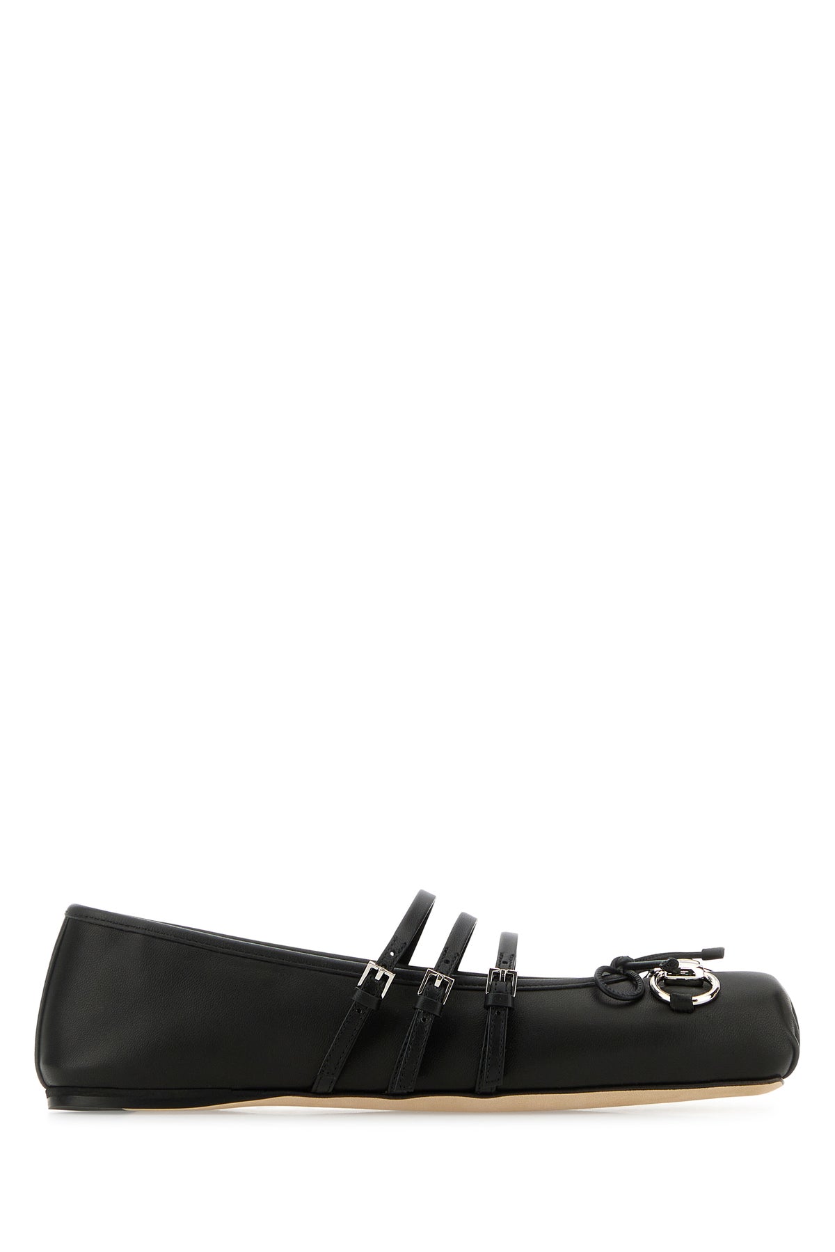 Gucci Ballerine in pelle nera