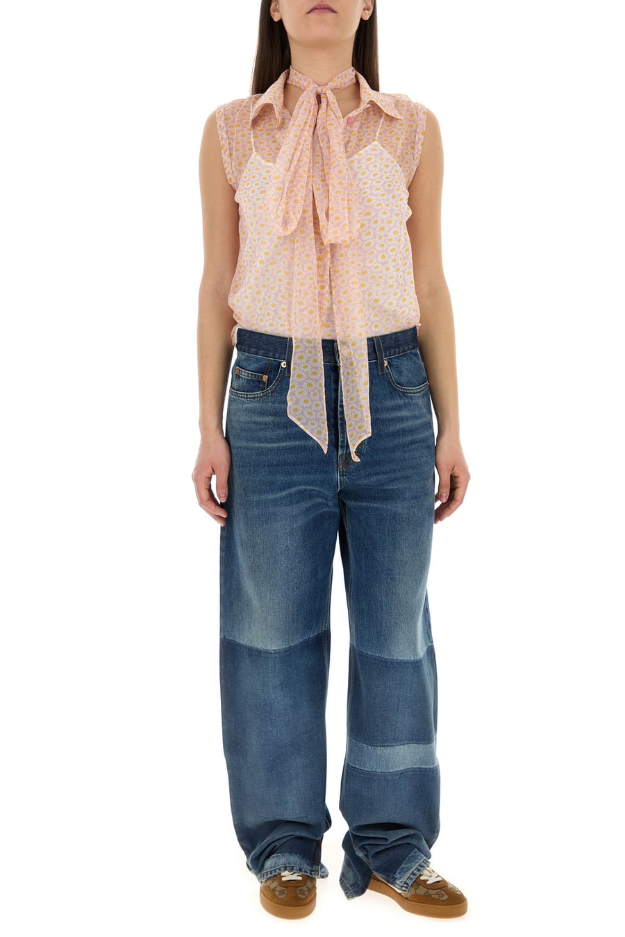 Gucci Camicia in crepe stampato, view 6