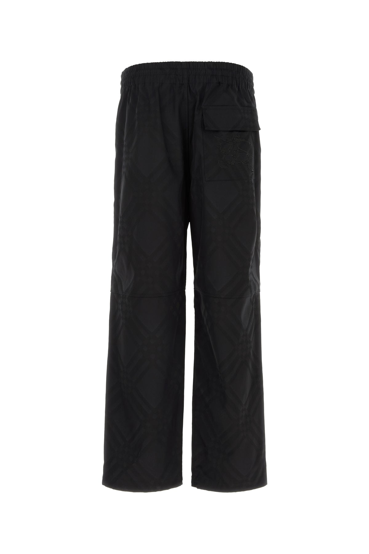 Burberry Pantalone in nylon nero, view 2