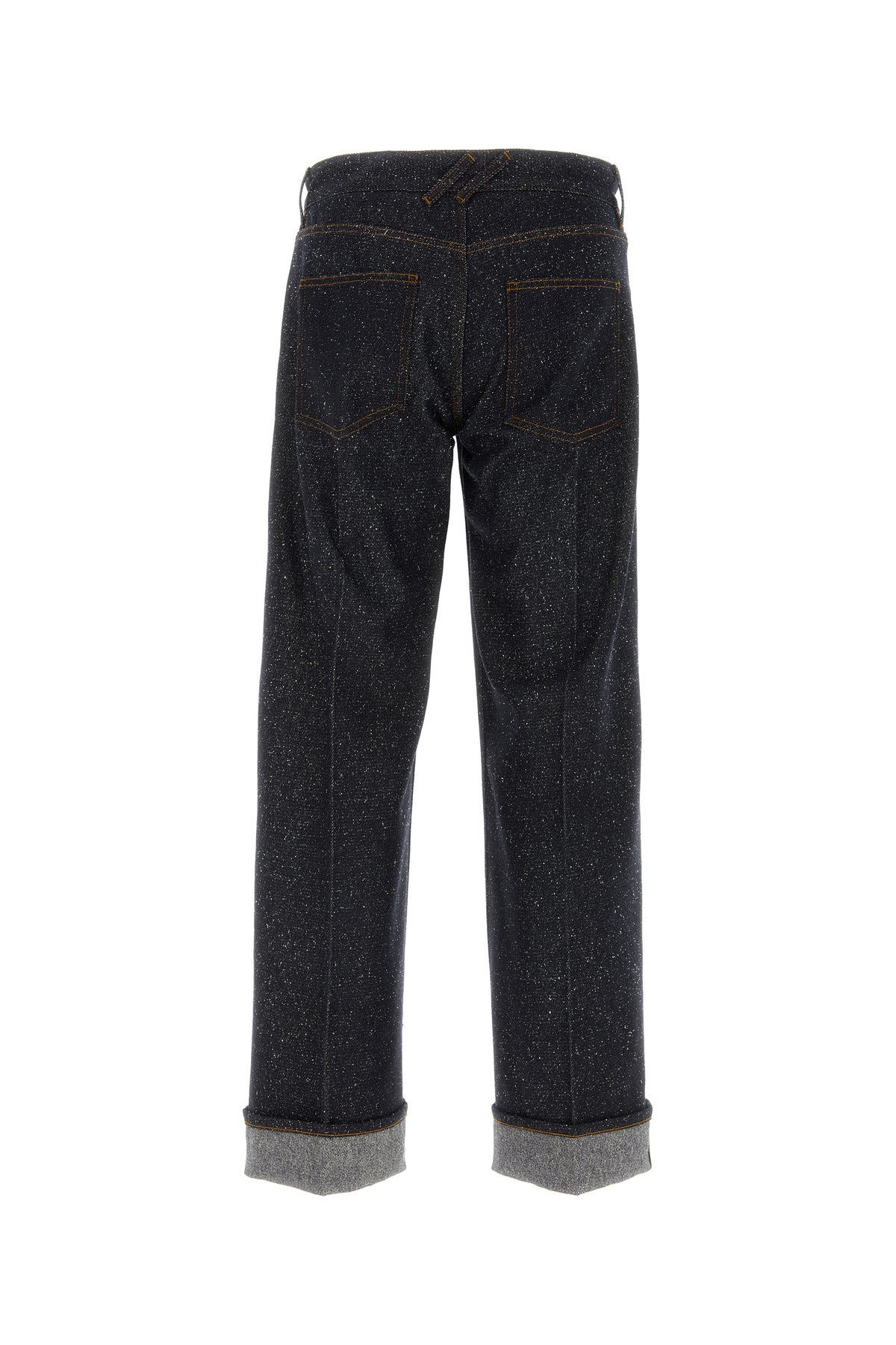 Burberry Jeans in denim blu melangè, view 2