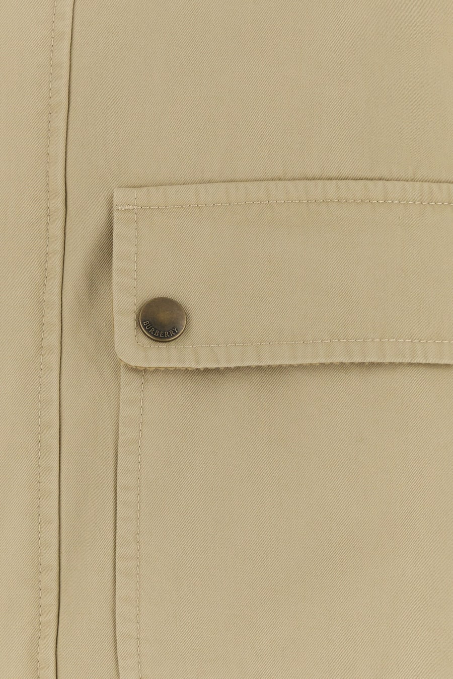 Burberry Giubbino in cotone beige, view 3
