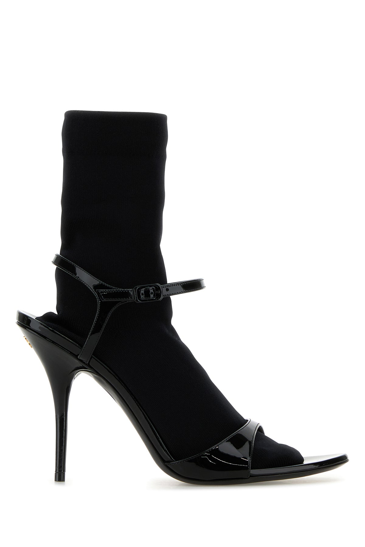 Balenciaga Sandali Avenue Sock in pelle nera