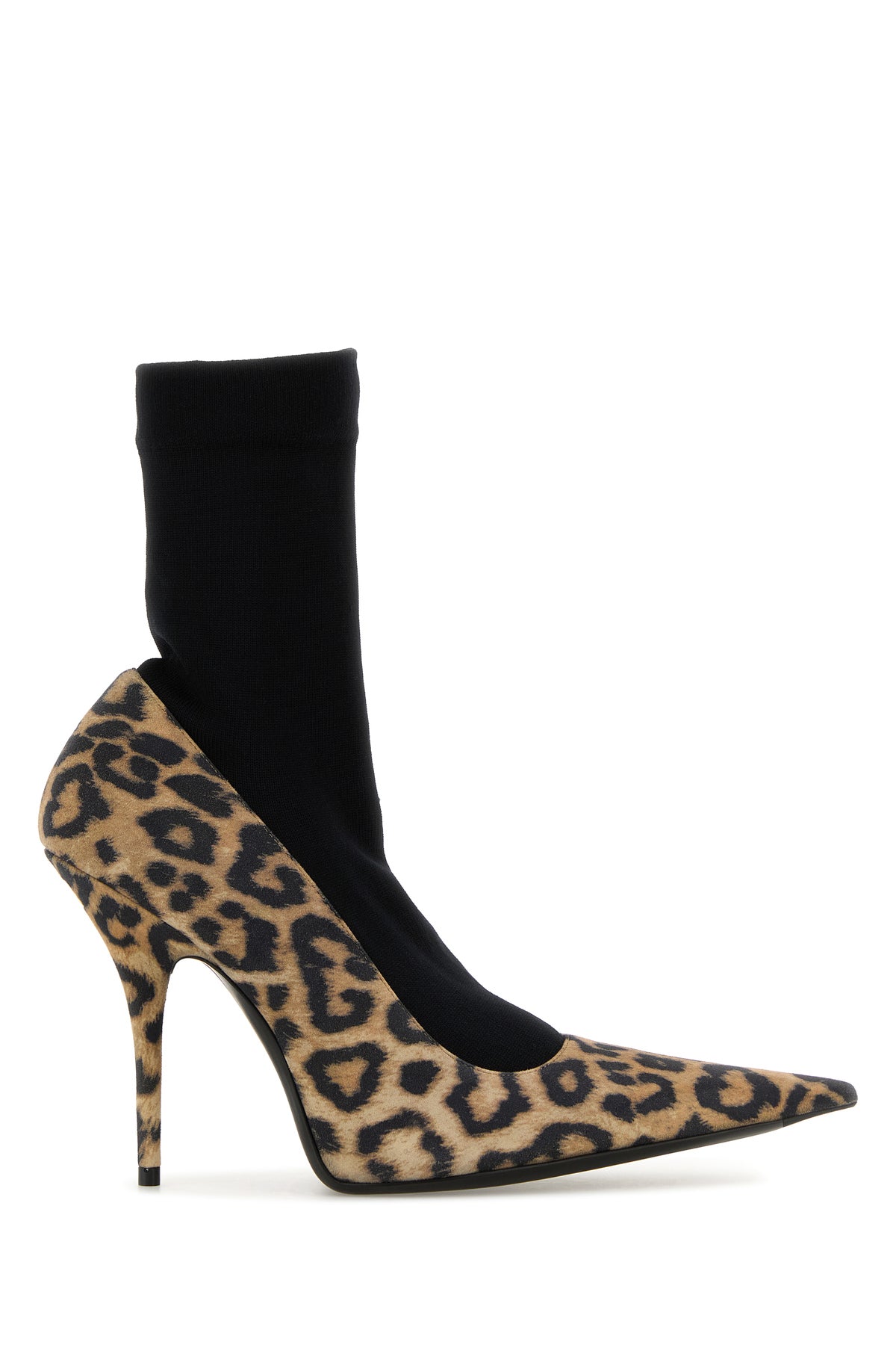 Balenciaga Scarpe con tacco Avenue Sock in pelle scamosciata stampata