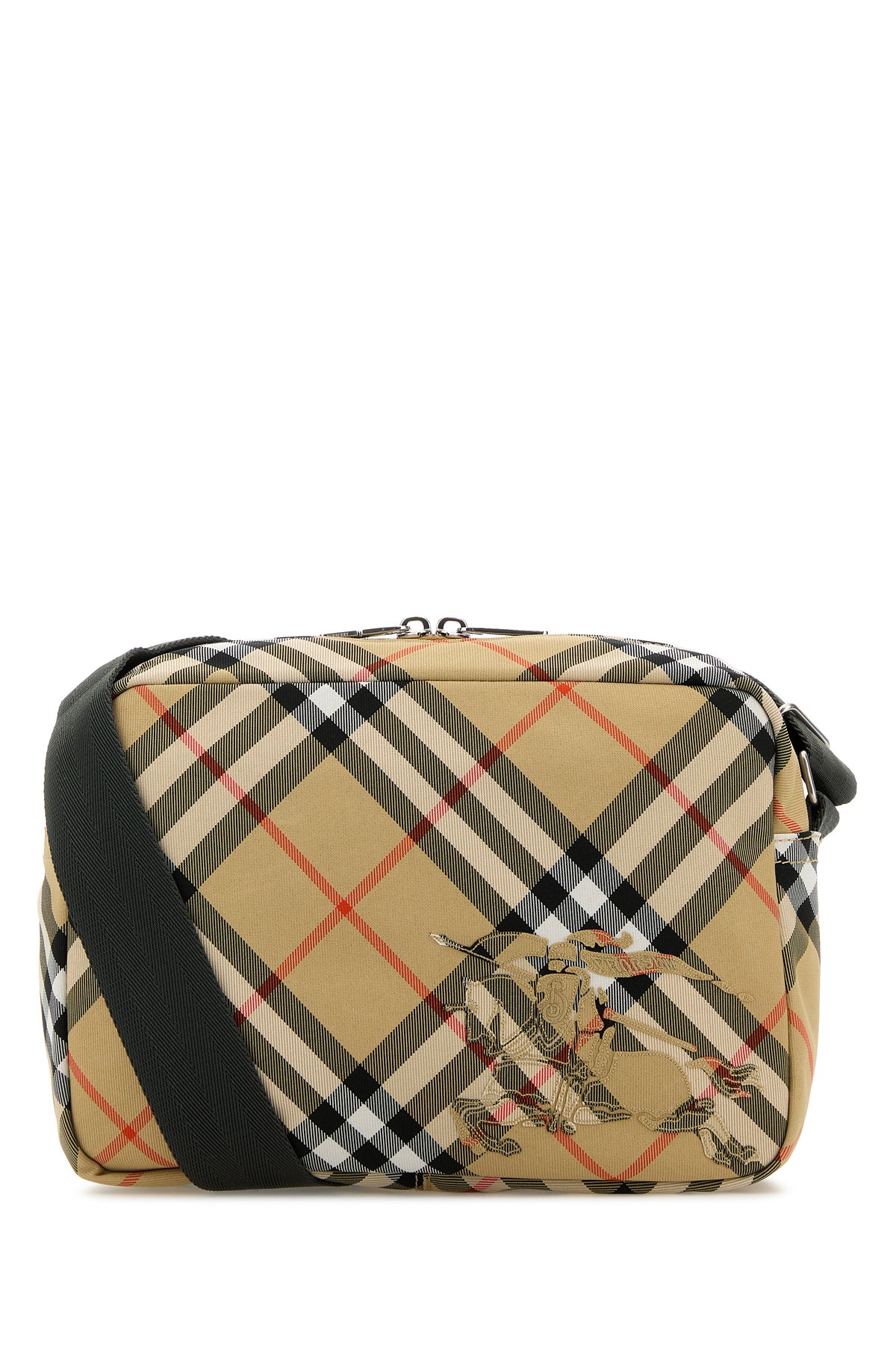 Burberry Borsa a tracolla Ckeck in tessuto ricamato