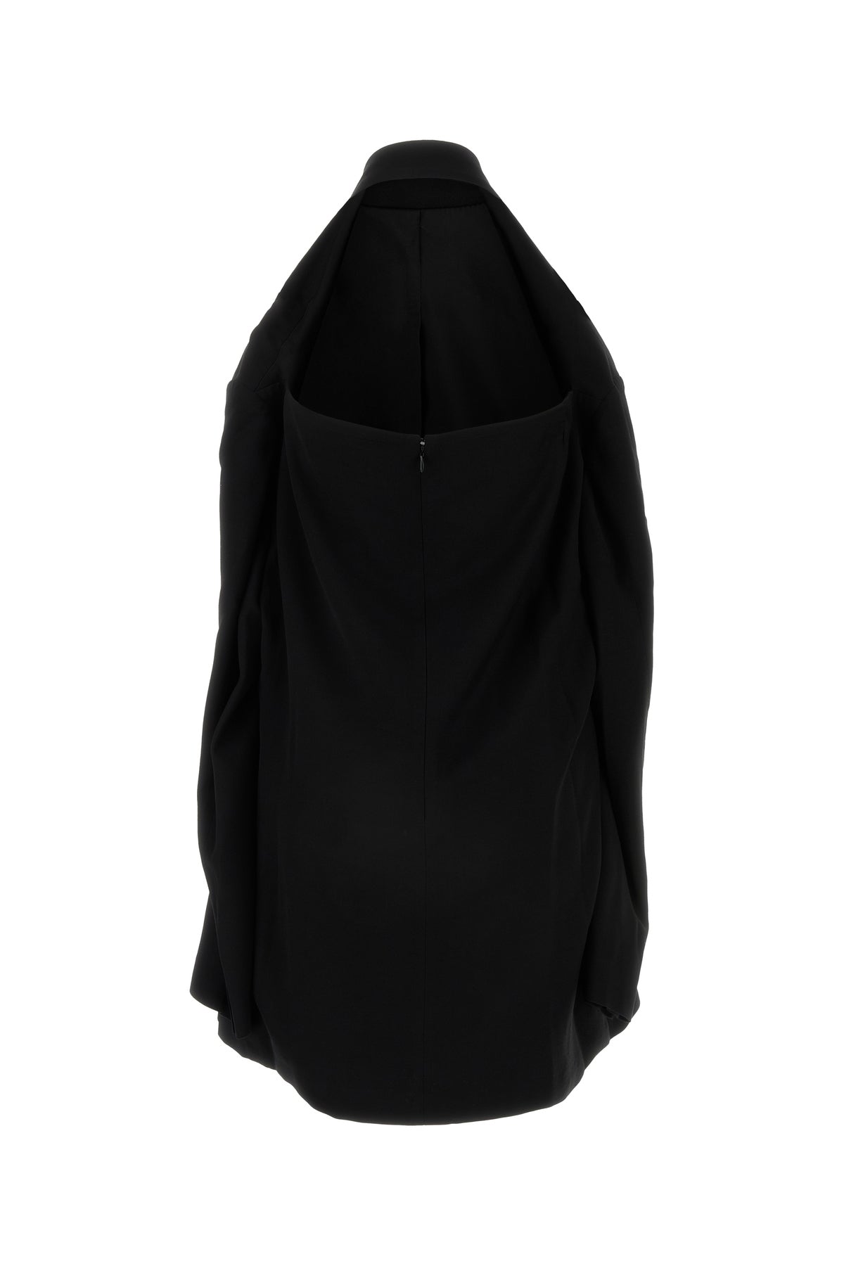 Balenciaga Abito giacca in misto viscosa nera, view 2