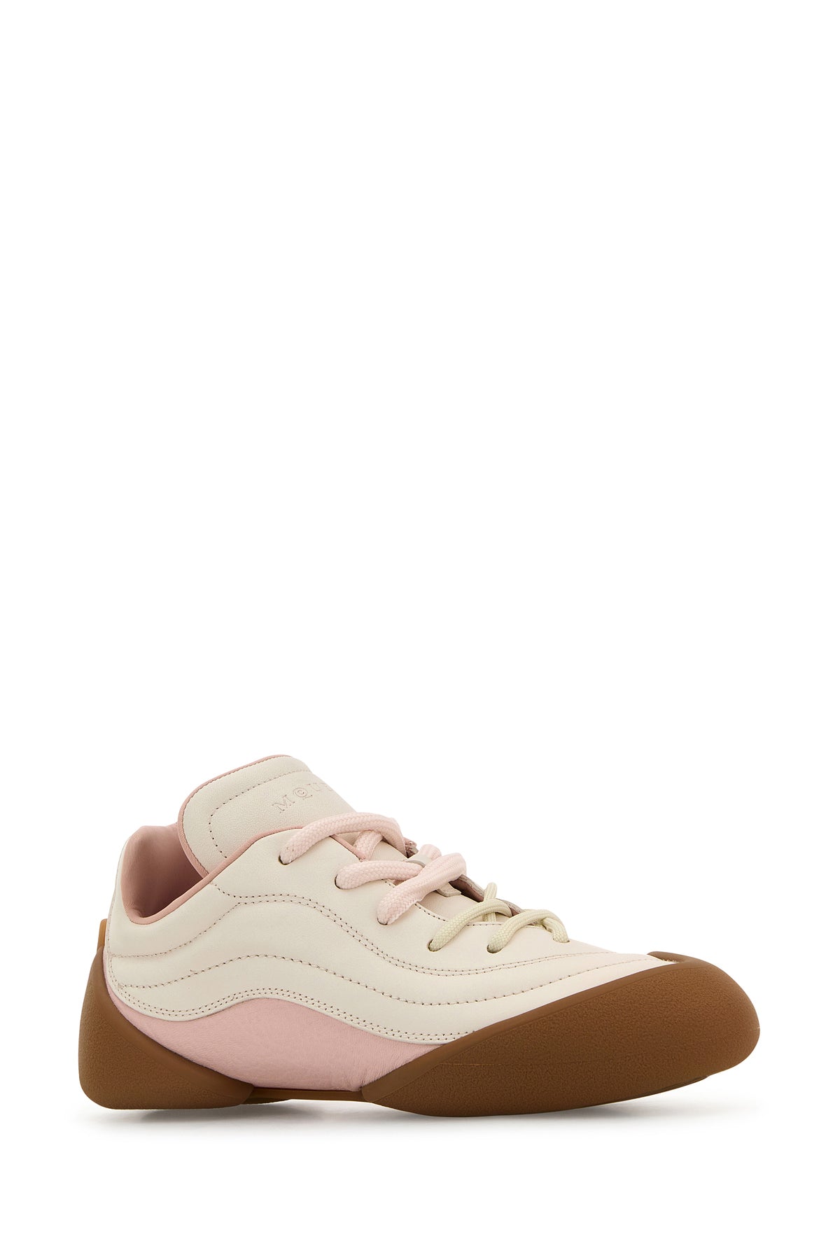 Alexander McQueen Sneakers Flexion in pelle bicolor, view 2