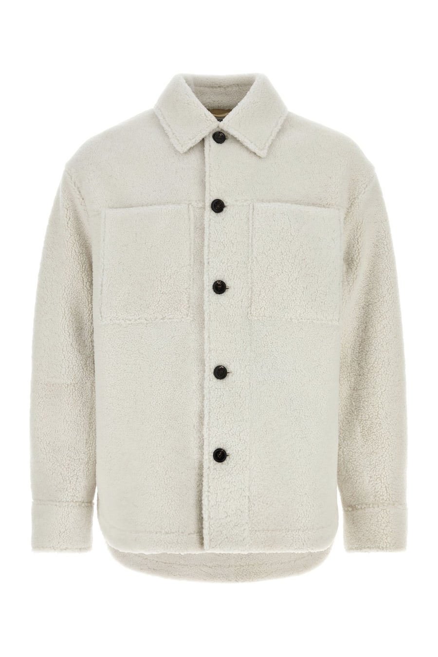 Bottega Veneta Camicia oversize in shearling gesso