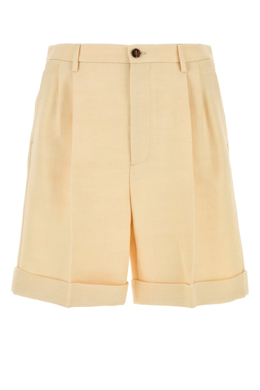 Valentino Garavani Bermuda in misto iuta crema