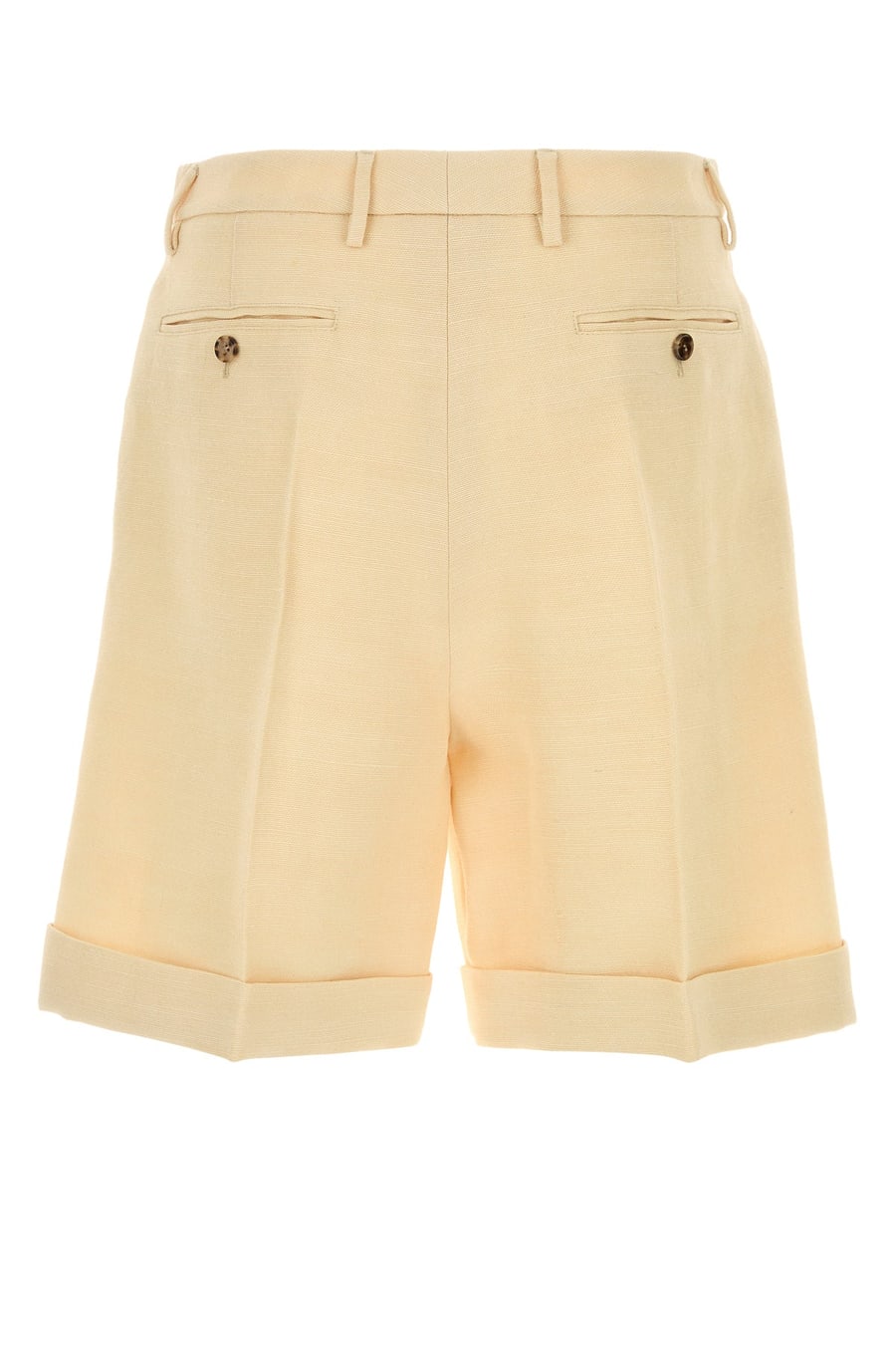 Valentino Garavani Bermuda in misto iuta crema, view 2