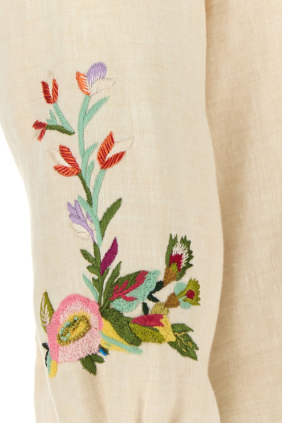 Valentino Garavani Camicia in lino avorio, view 5
