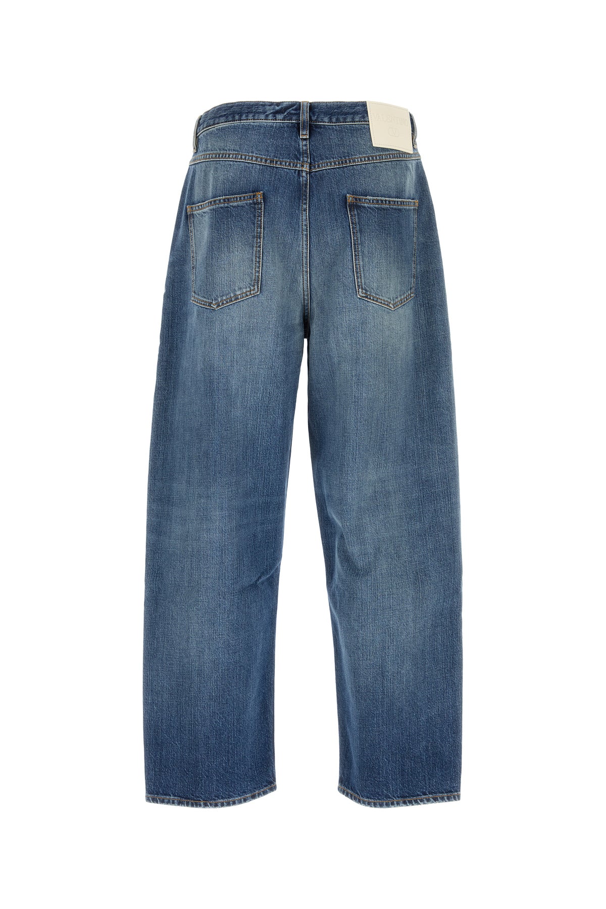 Valentino Garavani Jeans dalla gamba ampia in denim, view 2
