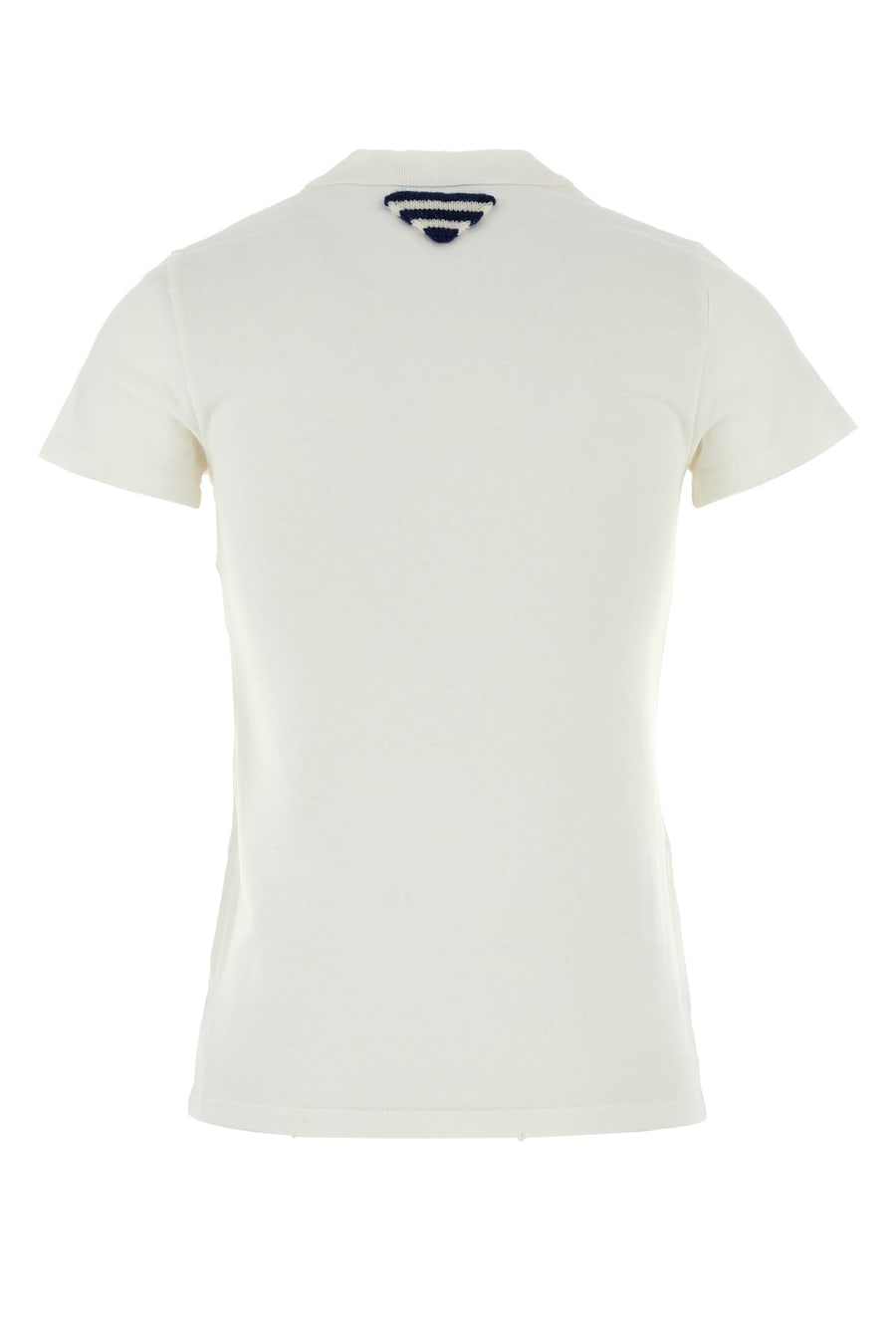 Prada T-shirt in cotone bianco, view 2
