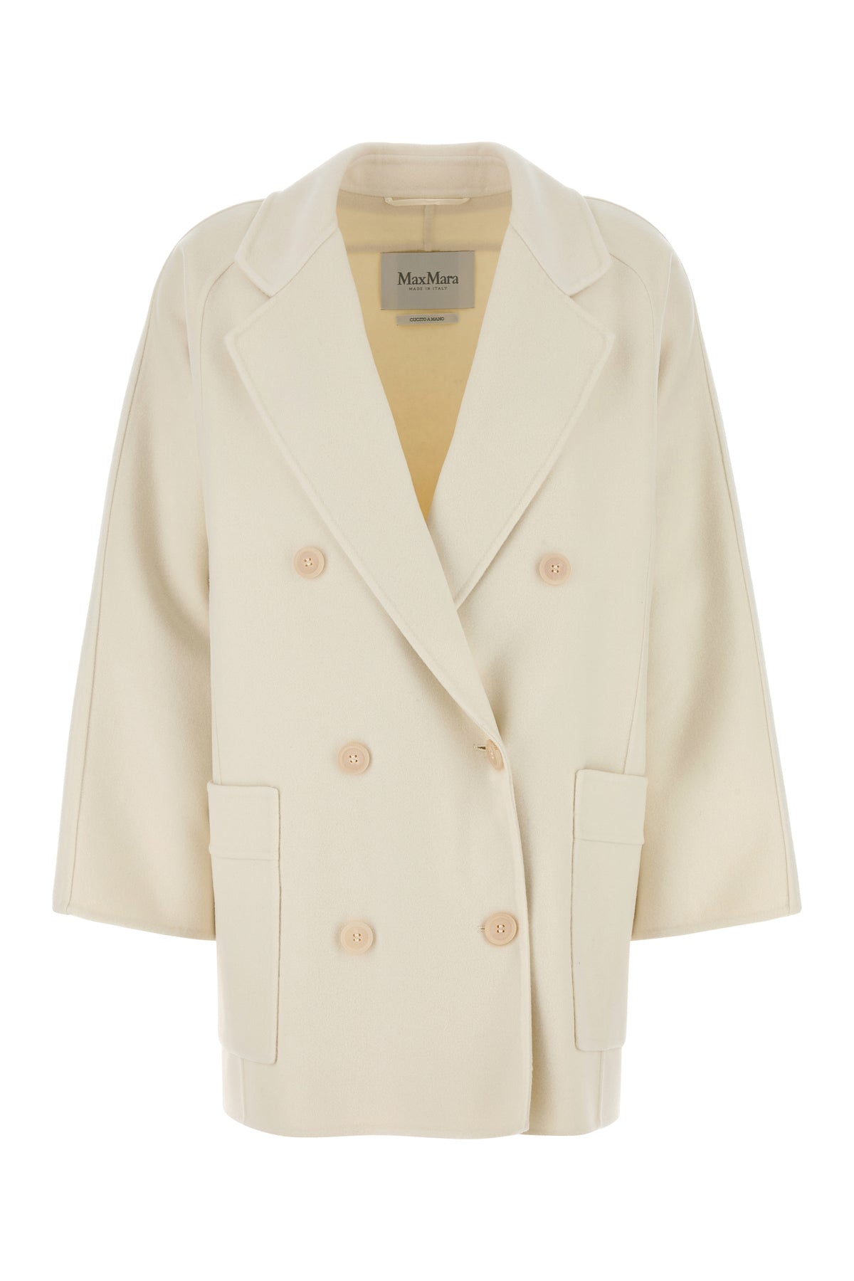Max Mara Cappotto Orma in misto lana avorio