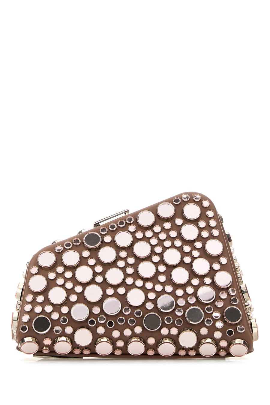 The Attico Clutch Midnight in pelle decorata, view 3