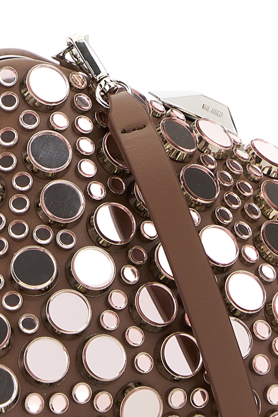 The Attico Clutch Midnight in pelle decorata, view 4