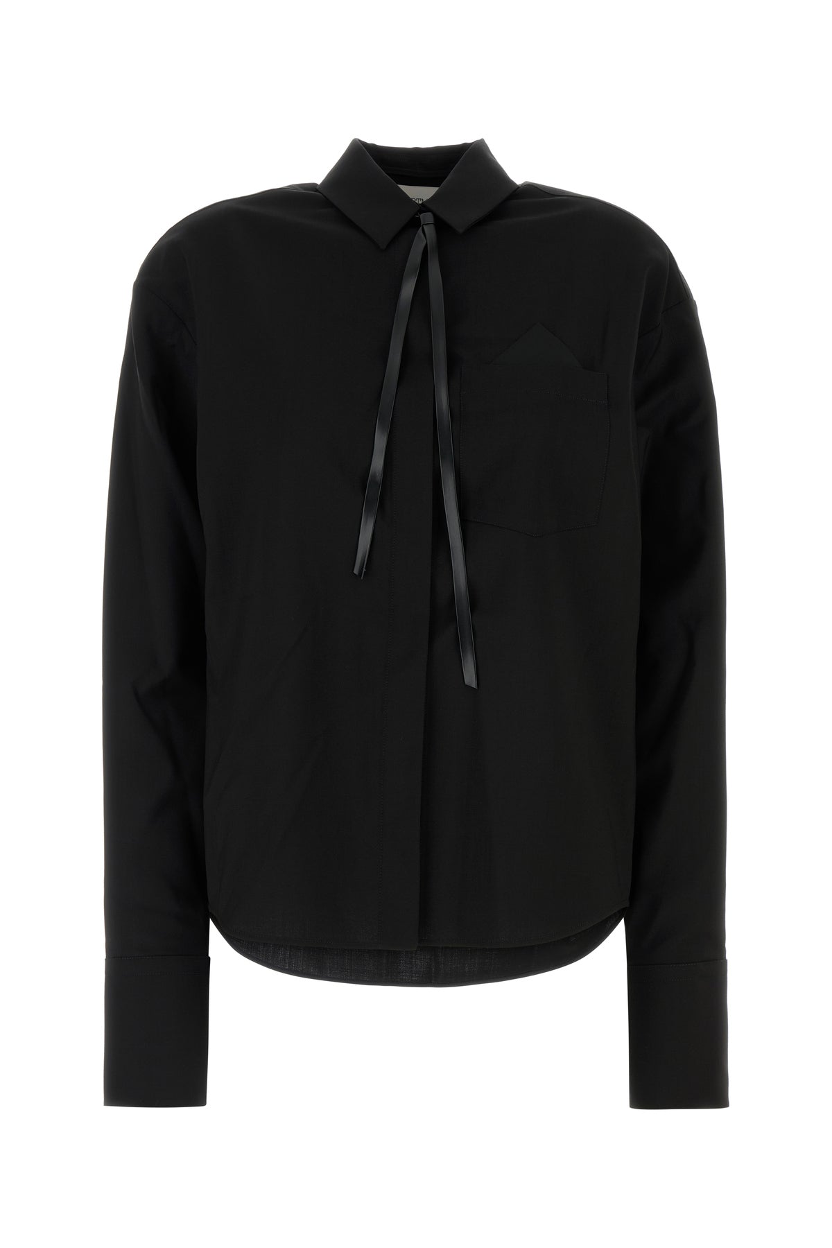 Sportmax Camicia Mappa in lana nera