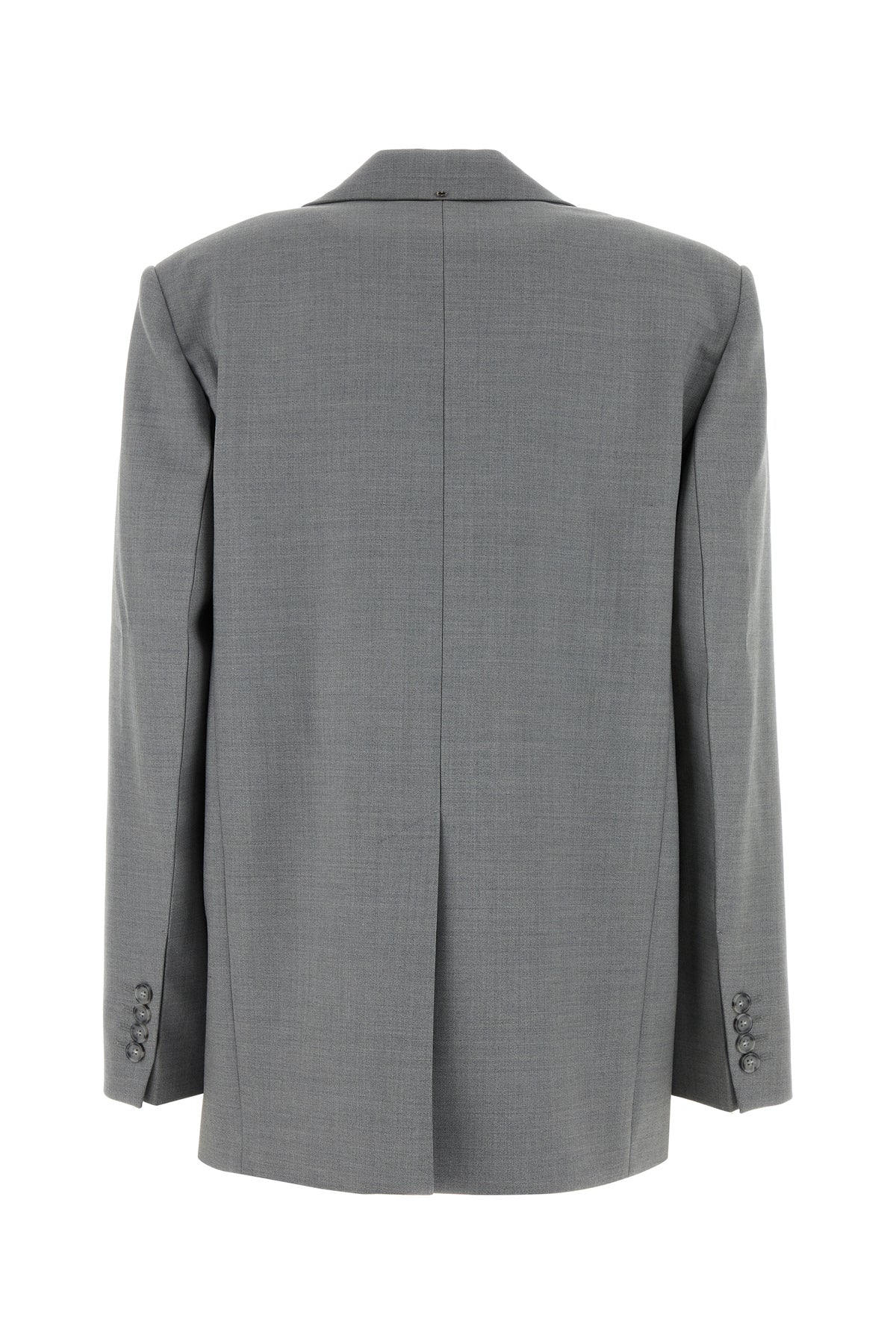 Sportmax Giacca Baffo in lana grigia, view 2