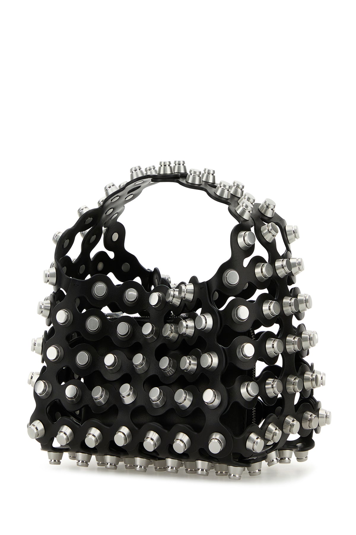 ALEXANDER WANG Borsa a mano Rex piccola in pelle decorata, view 2