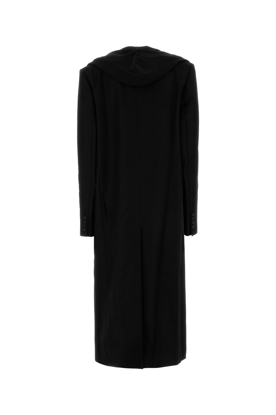 Y PROJECT Cappotto in cotone nero, view 2