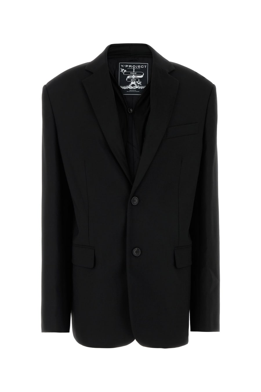 Y PROJECT Giacca oversize in jersey stretch nero