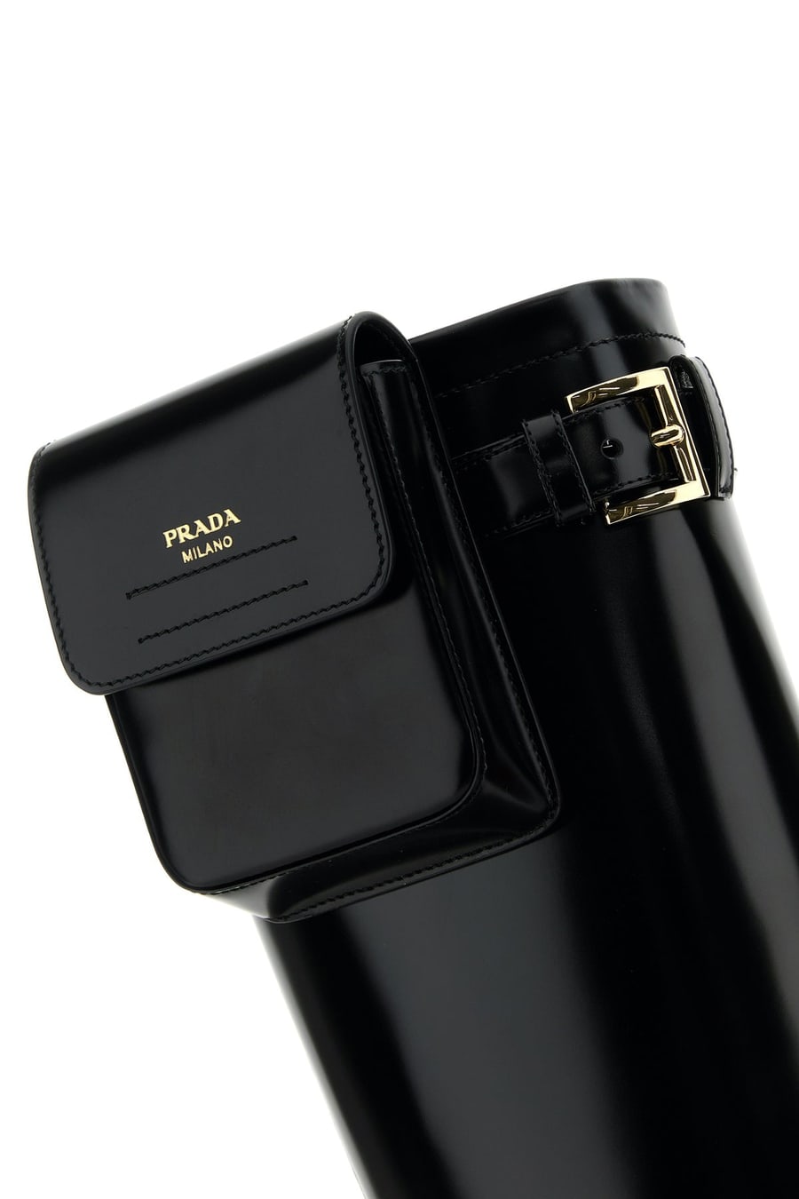 Prada Stivali in pelle nera, view 4