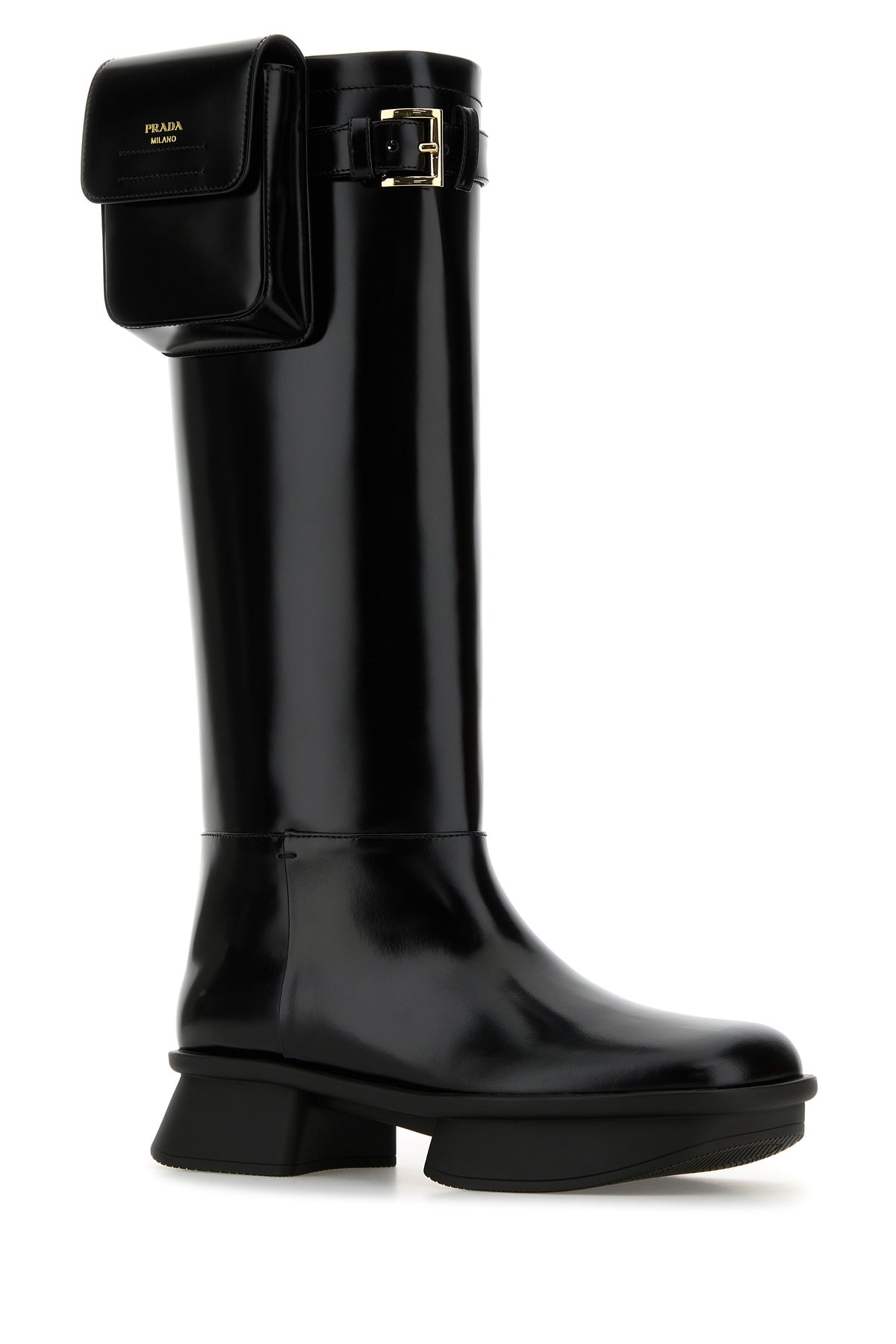Prada Stivali in pelle nera, view 2
