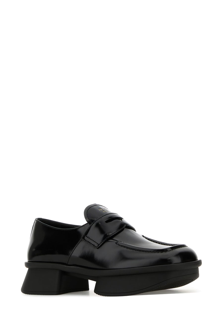 Prada Mocassini Equal in pelle nera, view 2