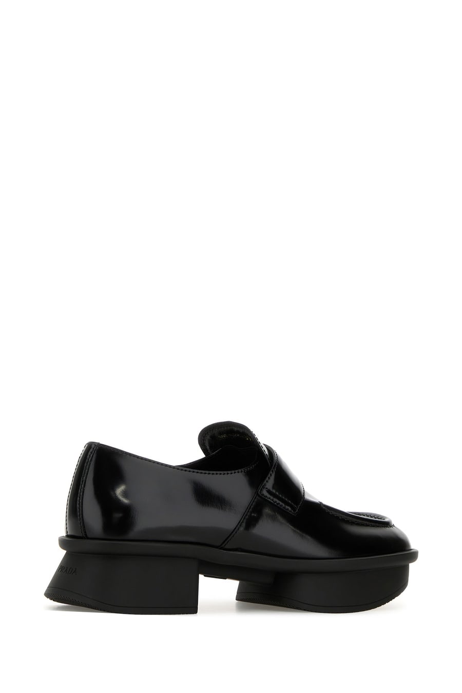 Prada Mocassini Equal in pelle nera, view 3