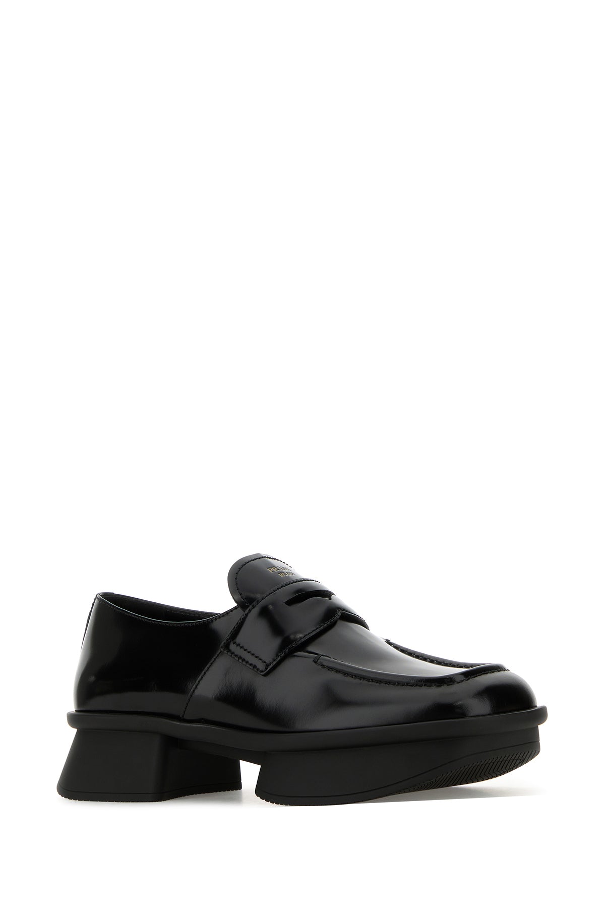 Prada Mocassini Equal in pelle nera, view 2