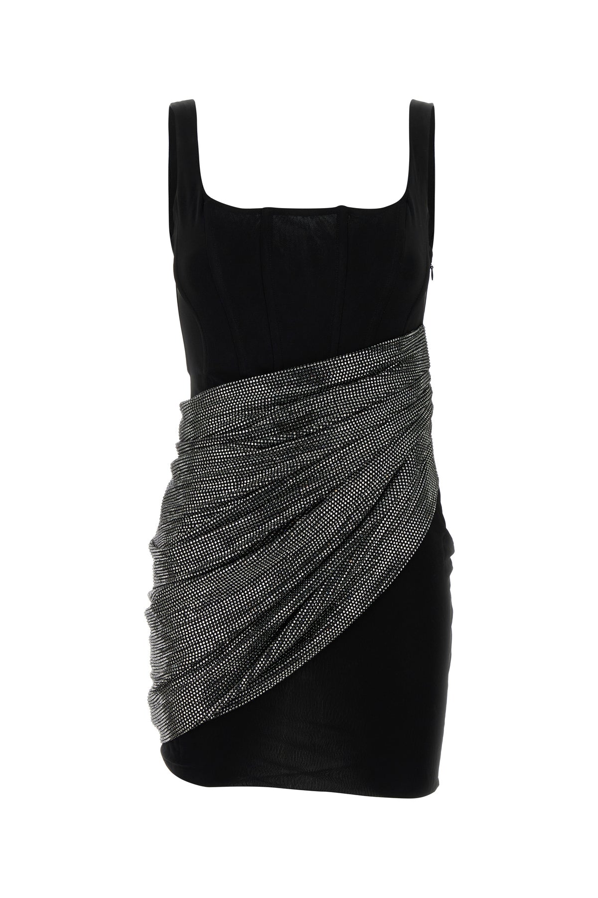 GIUSEPPE DI MORABITO Mini abito in viscose nera