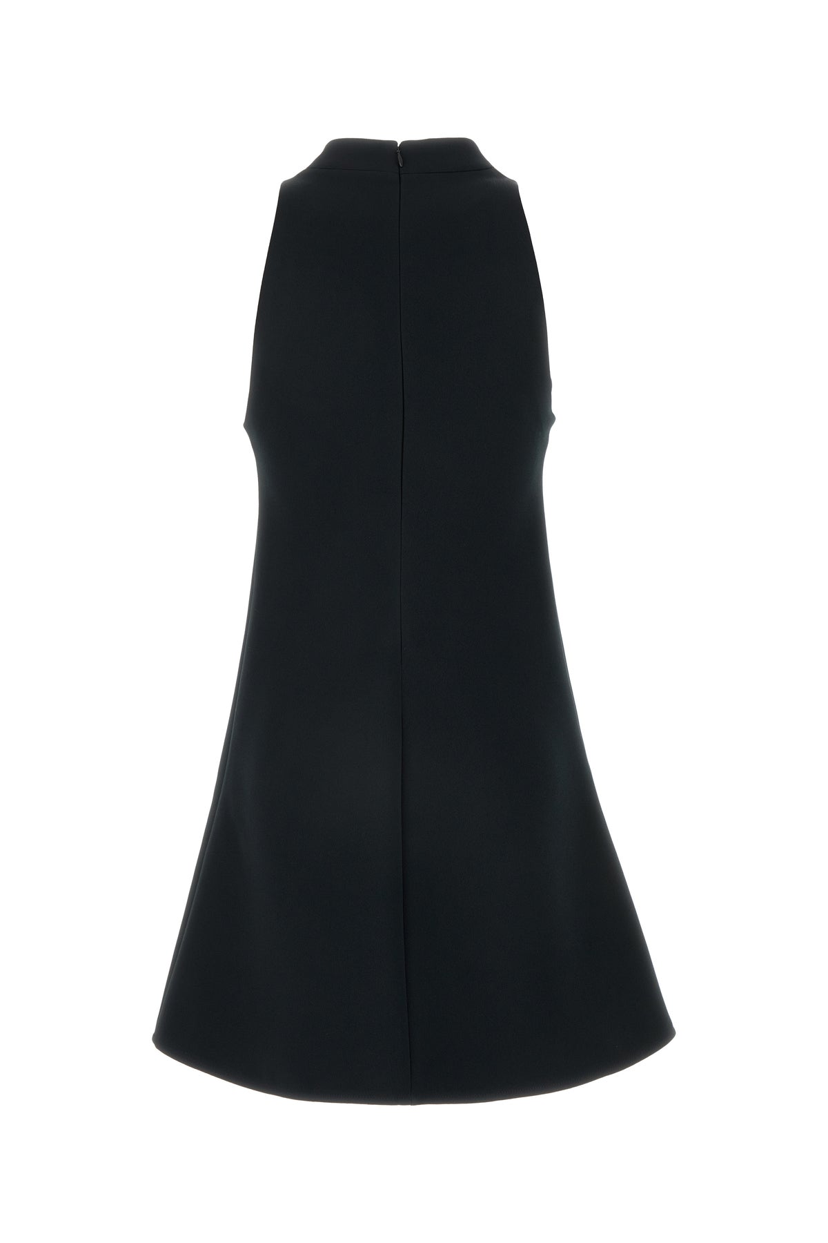 COURREGES Abito in twill nero, view 2