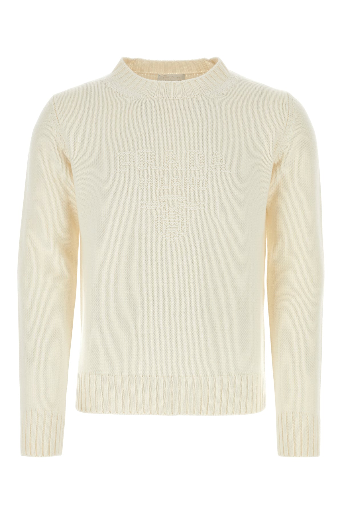 Prada Maglione in misto lana avorio
