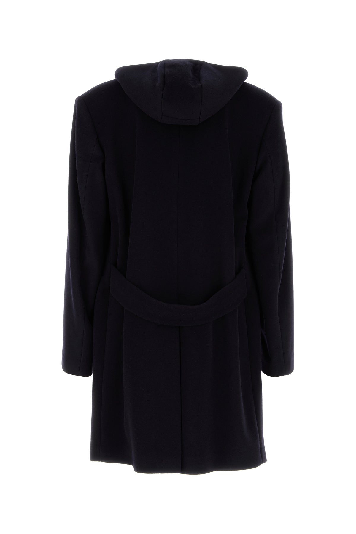 Prada Cappotto in misto lana blu notte, view 2