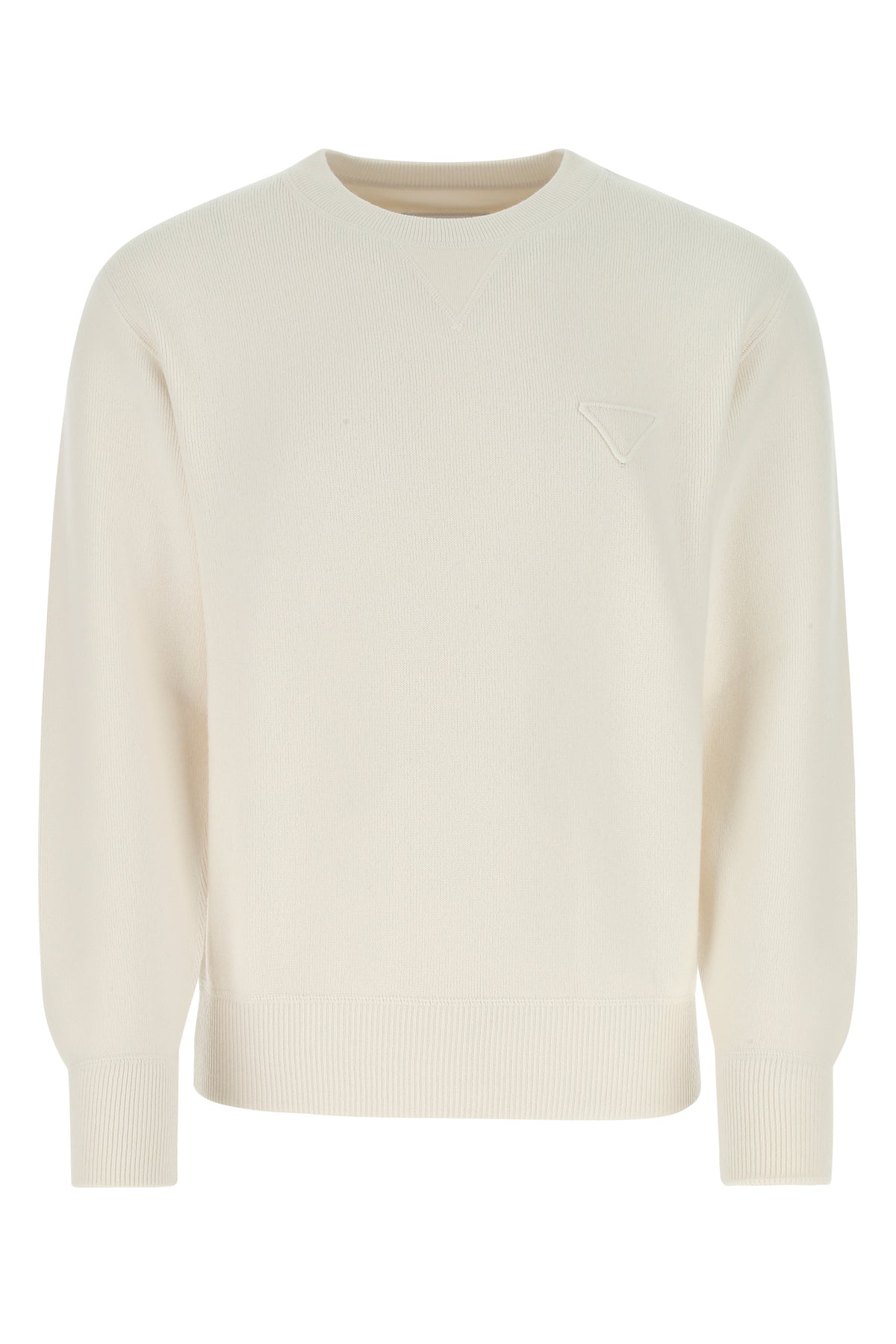 Prada Maglione in misto cashmere stretch avorio