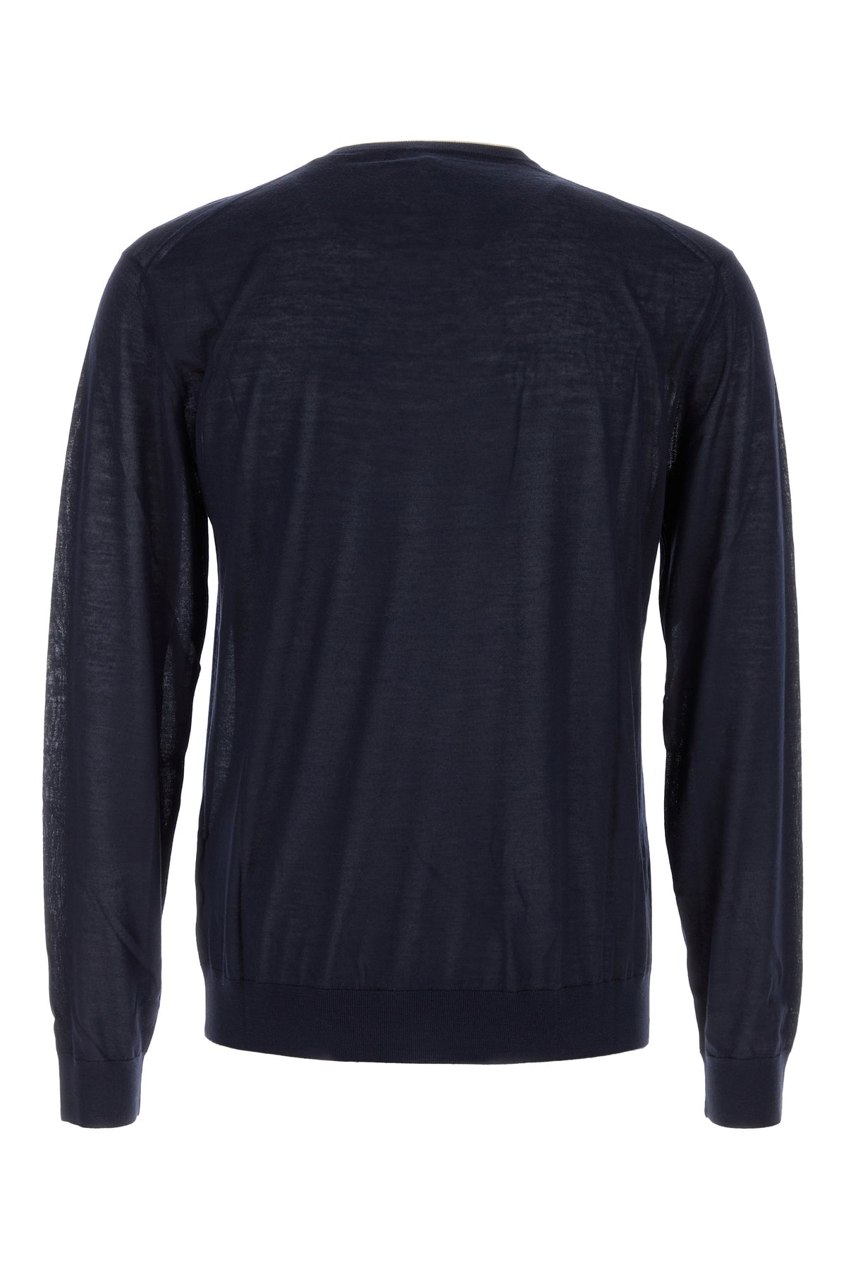 Prada Maglione in misto cashmere blu navy, view 2