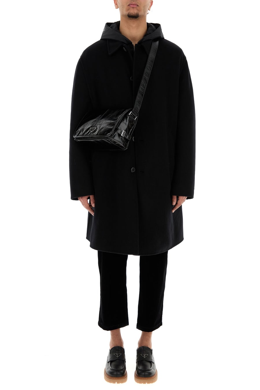 Prada Cappotto in cashmere nero, view 6