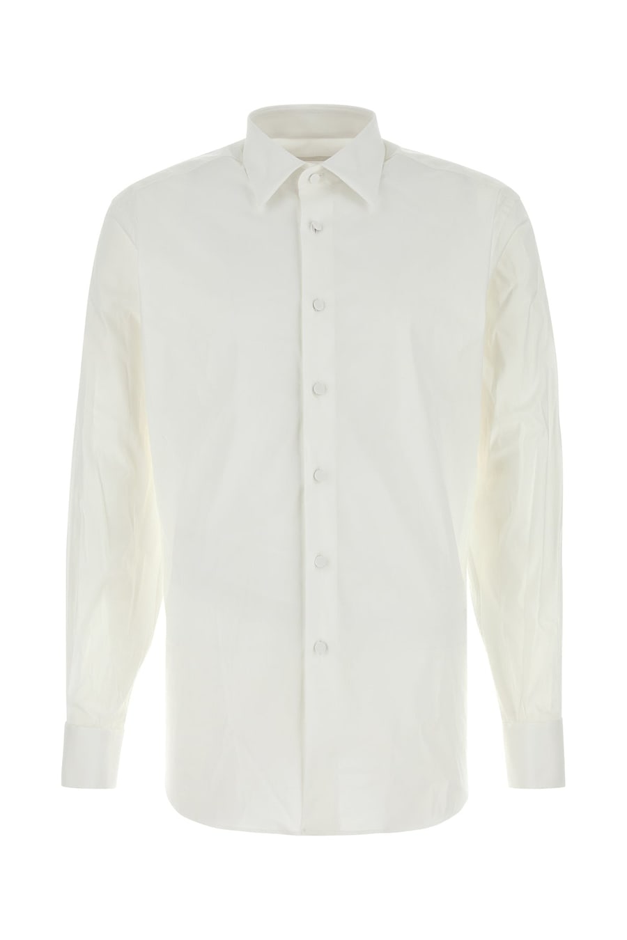 Prada Camicia in misto cotone stretch bianco