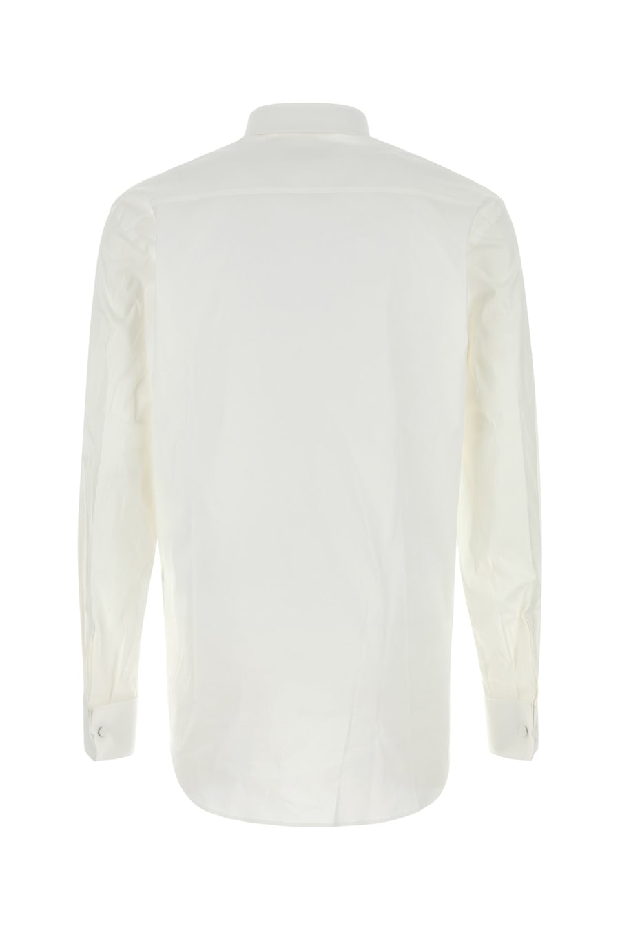 Prada Camicia in misto cotone stretch bianco, view 2