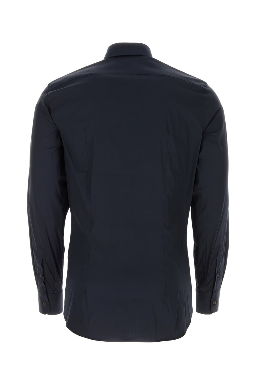 Prada Camicia in popeline stretch blu, view 2