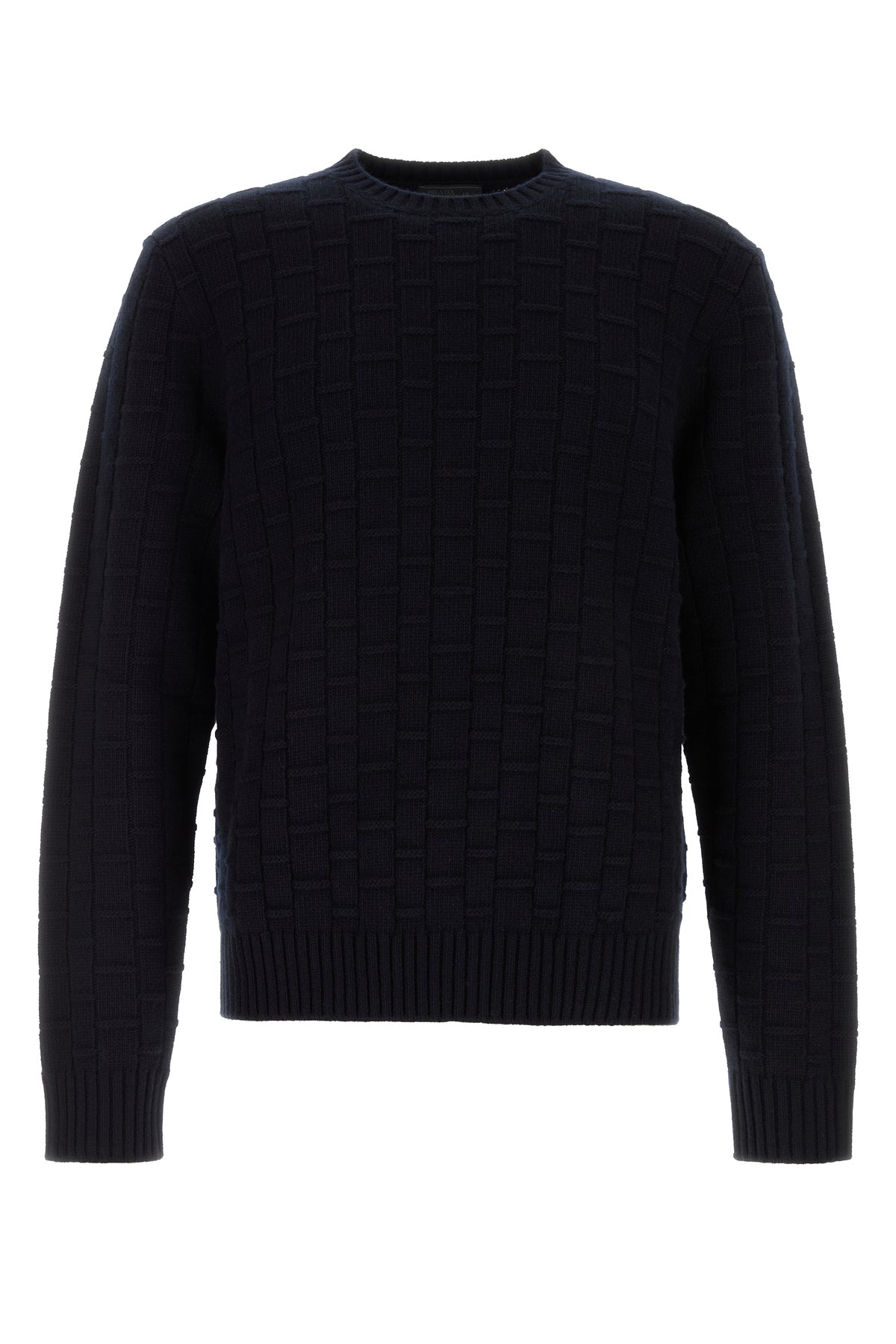 Prada Maglione in misto lana blu notte